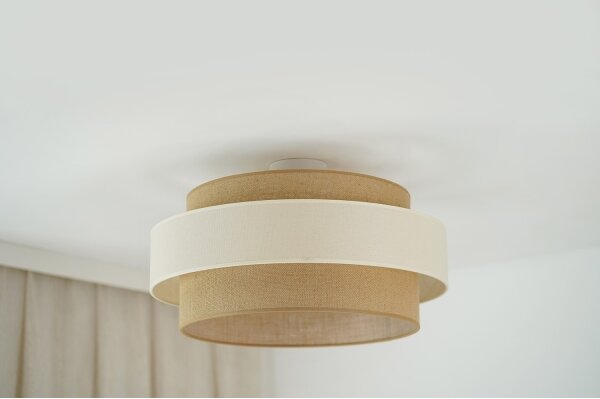 Brilagi - Přisazený lustr SPACE LIGHT 1xE27/15W/230V pr. 50 cm béžová/krémová