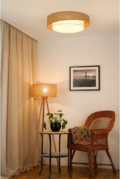 Brilagi - LED Stropní svítidlo SHINE LED/24W/230V pr. 60 cm béžová/krémová