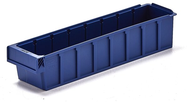 AJ Produkty Plastový box DETAIL, 500x115x100 mm, modrý