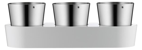 WMF - Samozavlažovací květináč na bylinky 3ks GOURMET bílá/nerez