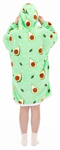 Mikinová deka Oversize s kapucí SPRINGOS HA7571 zelená
