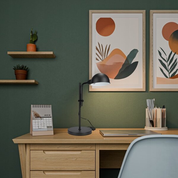 Stolní lampa 1xE27/40W/230V černá