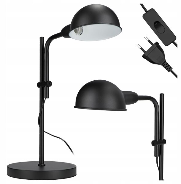 Stolní lampa 1xE27/40W/230V černá