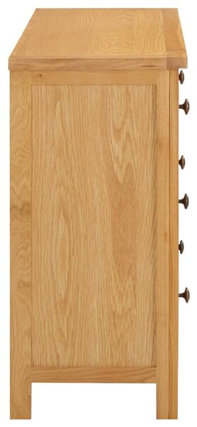 Komoda se zásuvkami 105 x 33,5 x 73 cm masivní dubové dřevo, 289196 HangarStore.cz