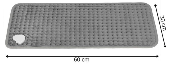 Vyhřívací podložka elektrická 30x60 cm SPRINGOS HA7565 šedá