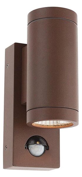 Redo 9455-LED Venkovní nástěnné svítidlo se senz. VINCE 2xLED/3W/230V IP54 hnědá