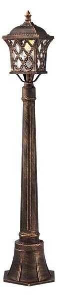 Redo 9961 - Venkovní lampa BREMEN 1xE27/42W/230V IP23 zlatá/patina