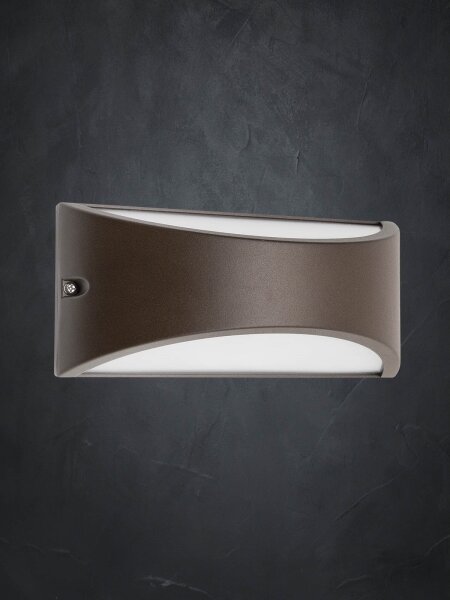Redo 90192 - LED Venkovní nástěnné svítidlo SCUDO LED/10W/230V 3000K IP54 hnědá