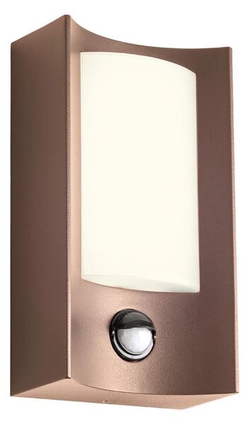 Redo 90487 - LED Venkovní nástěnné svítidlo se senz. WARP LED/8W/230V IP44 hnědá