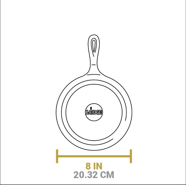 Litinová pánev na palačinky Lodge 20 cm