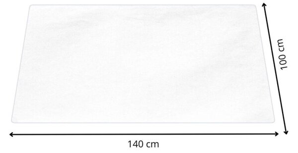 Podložka pod židli / na stůl 140x100 cm SPRINGOS FM0038 mléčná
