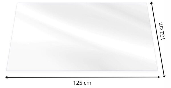 Podložka pod židli / na stůl 125x102 cm extra silná SPRINGOS FM0036 průhledná