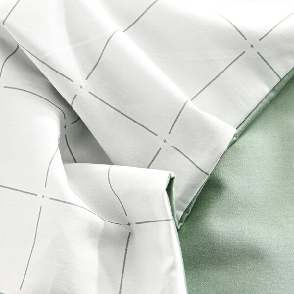 DARRÉ Saténové povlečení Royal Dream - light green Velikost: 140 x 200 + 70 x 90