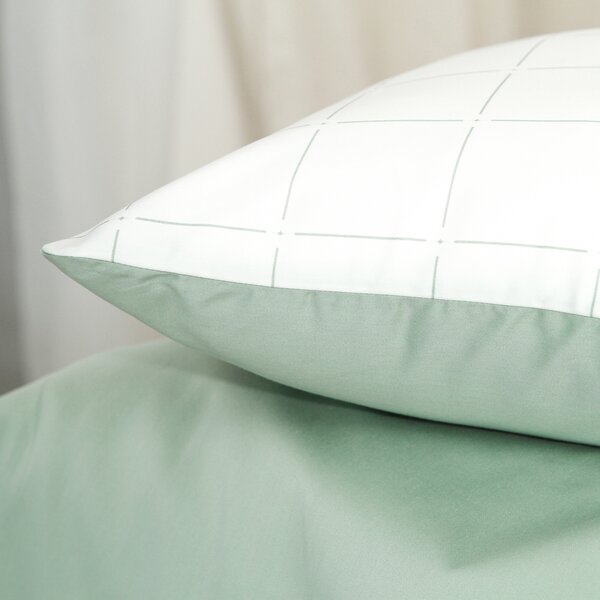 DARRÉ Saténové povlečení Royal Dream - light green Velikost: 140 x 200 + 70 x 90