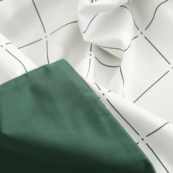 DARRÉ Saténové povlečení Royal Dream - dark green Velikost: 140 x 200 + 70 x 90