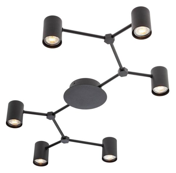 Redo 01-4048 - Bodové svítidlo WEBB 6xGU10/10W/230V černá
