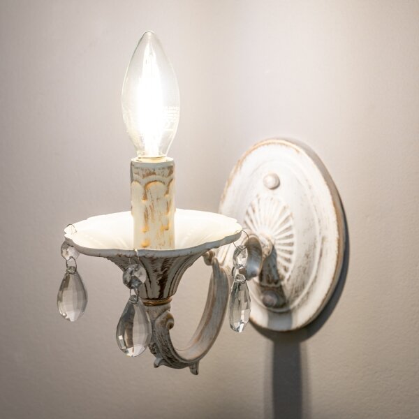 BRILAGI - Nástěnná lampa CLASSIC 1xE14/60W/230V krémová/patina