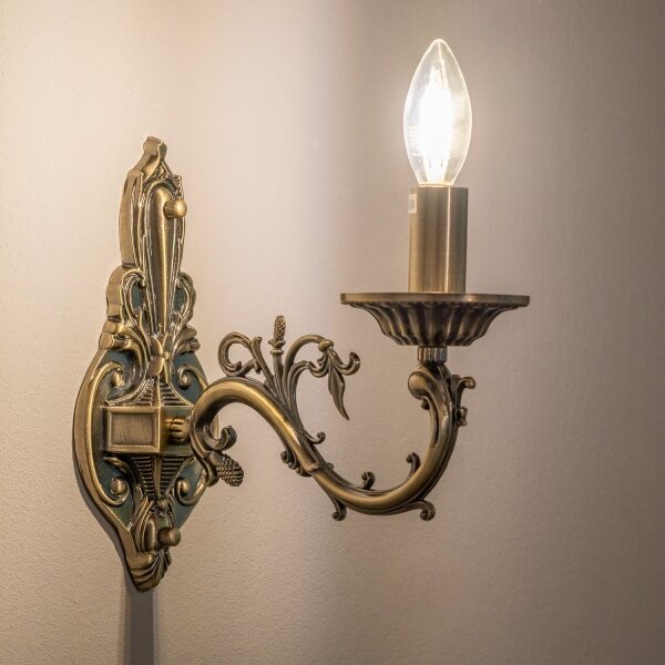 BRILAGI - Nástěnná lampa CLASSIC 1xE14/10W/230V mosaz