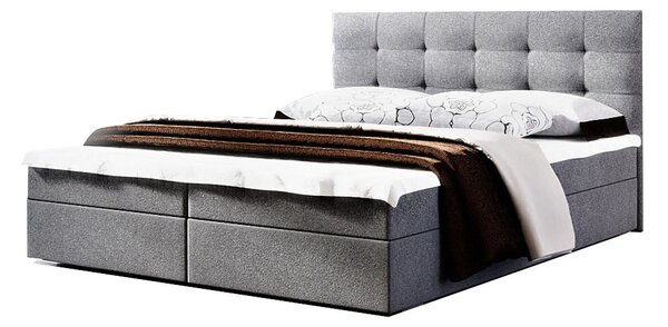 Čalouněná postel FADO 2 + rošt + matrace, 140x200, Cosmic 160
