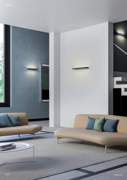Redo 01-3555 - LED Nástěnné svítidlo SEED LED/30W/230V černá