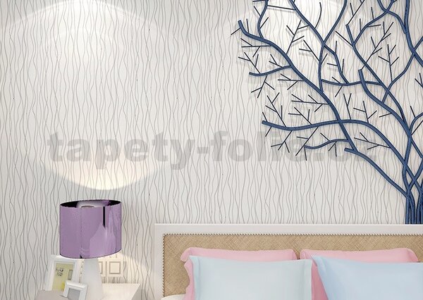 Samolepící tapety 45 cm x 10 m IMPOL TRADE 9032 stříbrné vlnovky samolepící tapety