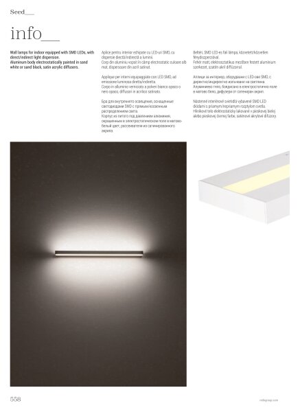 Redo 01-3554 - LED Nástěnné svítidlo SEED LED/30W/230V bílá