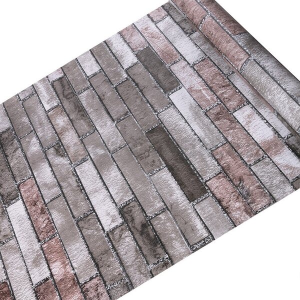 Samolepící tapety 45 cm x 10 m IMPOL TRADE 9212 cihla šedo-cihlová samolepící tapety