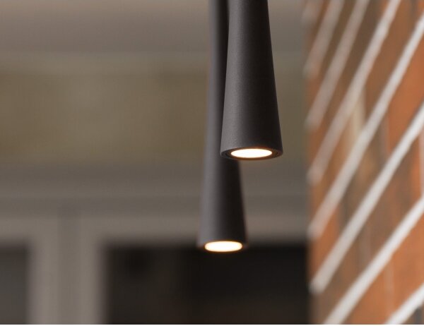 MAXLIGHT P0372 - LED Lustr na lanku COFFEE LED/7W/230V pr. 3 cm černá