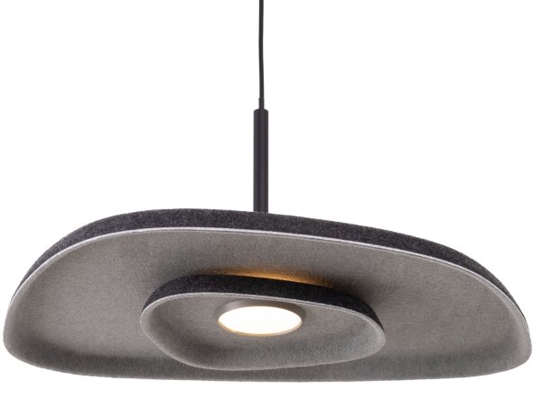 MAXLIGHT P0560 - LED Lustr na lanku DEUX LED/5W/230V černá