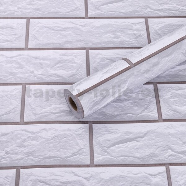 Samolepící tapety 45 cm x 10 m IMPOL TRADE 9224 klinker šedý obklad s hnědou spárou samolepící tapety