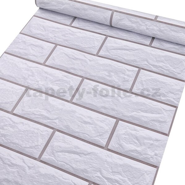 Samolepící tapety 45 cm x 10 m IMPOL TRADE 9224 klinker šedý obklad s hnědou spárou samolepící tapety