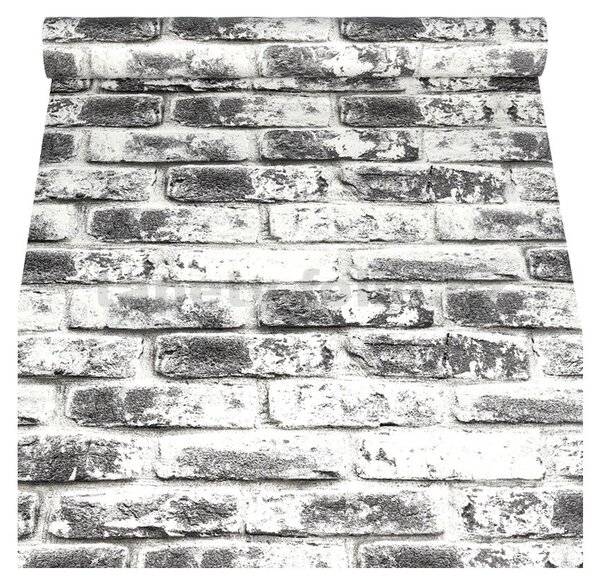 Samolepící tapety 45 cm x 10 m IMPOL TRADE 9285 cihla šedo-bílá samolepící tapety