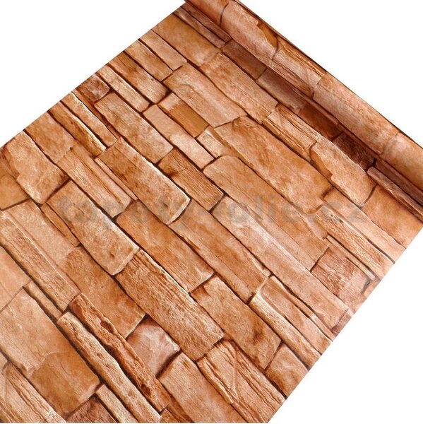 Samolepící tapety 45 cm x 10 m IMPOL TRADE 9273 kámen hnědý samolepící tapety