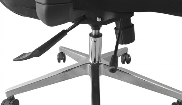 Kancelářská ergonomická židle Neoseat FLEX PRO — černá, nosnost 150 kg