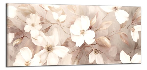 Obraz na zeď Jemné bílé květy