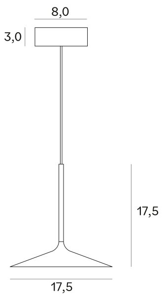 MAXLIGHT P0456 - LED Lustr na lanku HANA LED/6W/230V pr. 17,5 cm černá