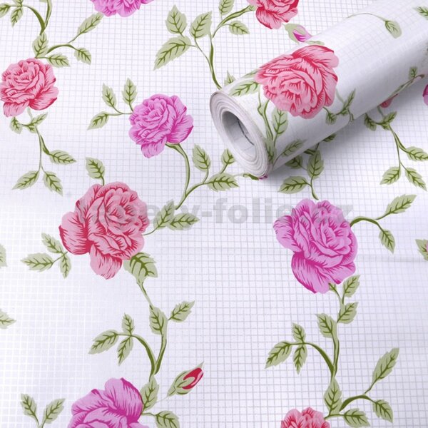 Samolepící tapety 45 cm x 10 m IMPOL TRADE 9014 popínavé růže samolepící tapety