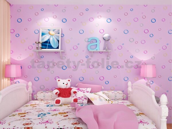 Samolepící tapety 45 cm x 10 m IMPOL TRADE 9017 barevné bubliny samolepící tapety