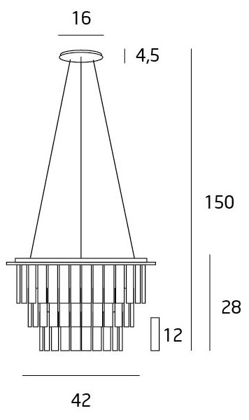 MAXLIGHT P0259 - Lustr na lanku MONACO 9xG9/40W/230V pr. 42 cm chrom
