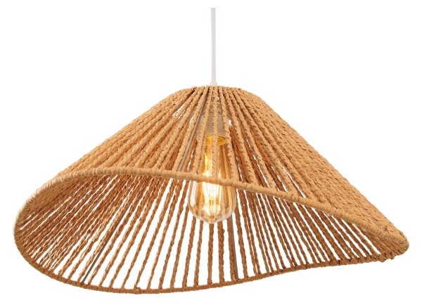 MAXLIGHT P0577 - Lustr na lanku AMALFI 1xE27/15W/230V pr. 45 cm béžová