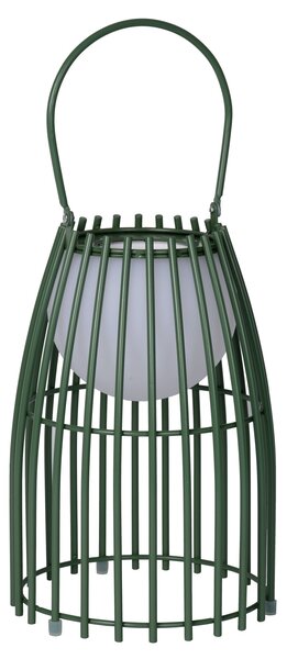 Lucide 06801/01/33 LED venkovní stolní lampička Fjara 1x0,3W | 30lm | 2800K | IP44 - zelená, stmívatelná, kovová, nabíjecí