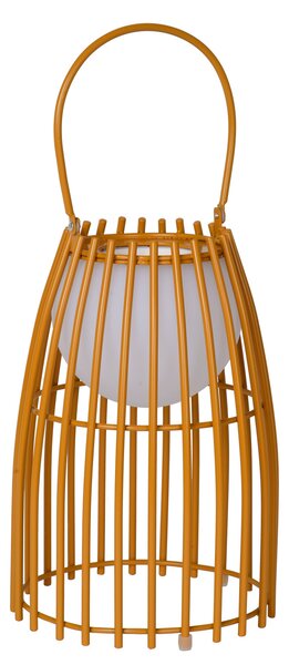 Lucide 06801/01/43 LED venkovní stolní lampička Fjara 1x0,3W | 30lm | 2800K | IP44 - hnědá, stmívatelná, kovová, nabíjející