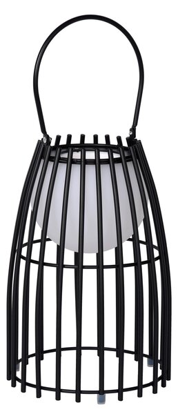 Lucide 06801/01/30 LED venkovní stolní lampička Fjara 1x0,3W | 30lm | 2800K | IP44 - černá, stmívatelná, kovová, nabíjecí