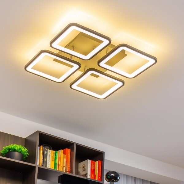 Brilagi - LED Stmívatelný přisazený lustr SQUARED LED/85W/230V 3000-6500K + DO