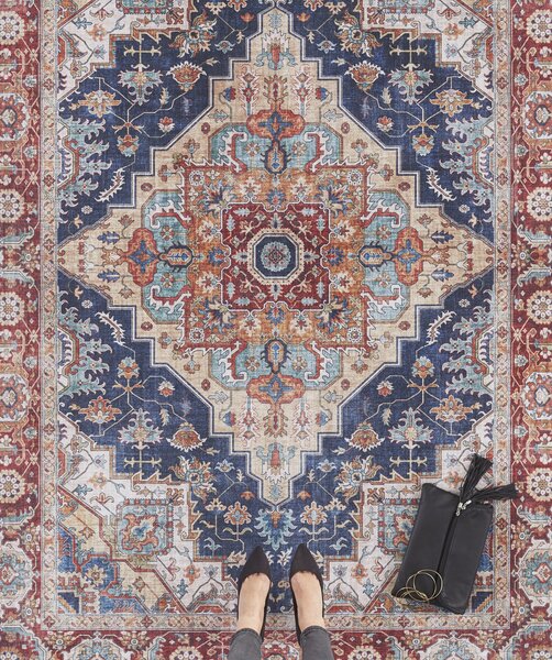 Hanse Home, Kusový koberec Asmar 104017 Indigo/Blue, 80x150, modrá, obývací pokoj