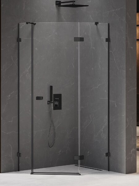 New Trendy Avexa Black sprchový kout 100x80 cm černá matný/průhledné sklo EXK-3880