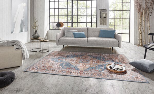 Hanse Home, Kusový koberec Asmar 104014 Jeans blue, 160x230, modrá, obývací pokoj