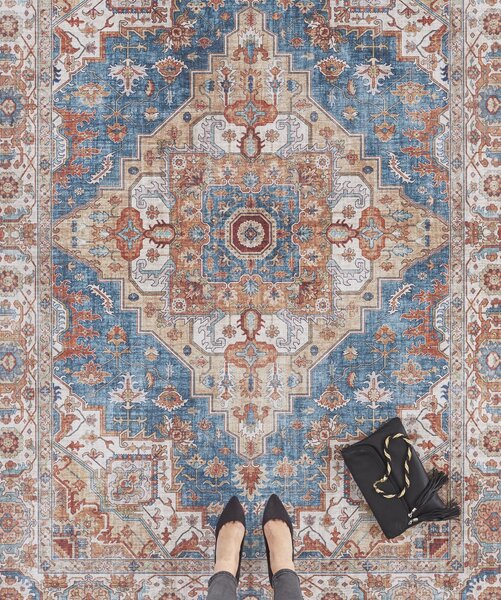 Hanse Home, Kusový koberec Asmar 104014 Jeans blue, 160x230, modrá, obývací pokoj