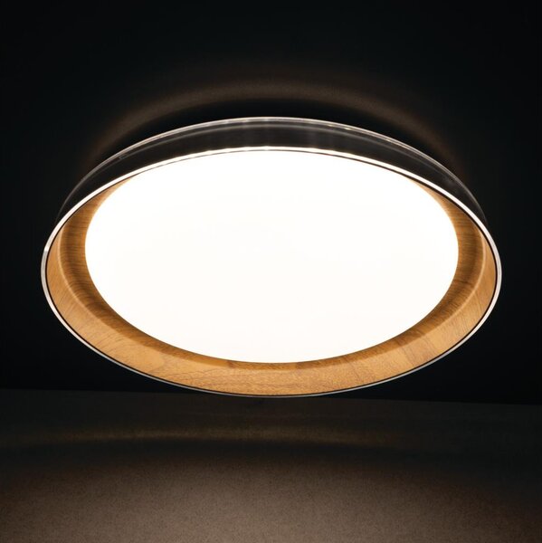 Kanlux 37317 - LED Stropní svítidlo NIFU LED/17,8W/230V pr. 43 cm bílá/hnědá