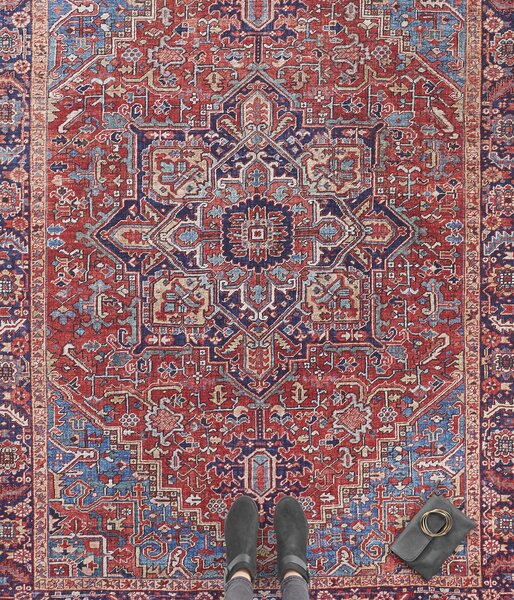 Hanse Home, Kusový koberec Asmar 104012 Orient/Red, 80x150, červená, obývací pokoj
